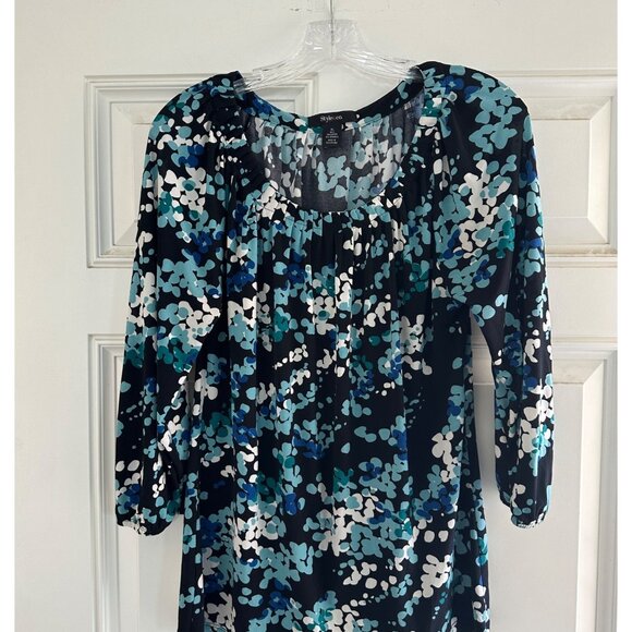 Style & Co Women’s Pull On Print Blouse Multicolor Size XL - Picture 3 of 7